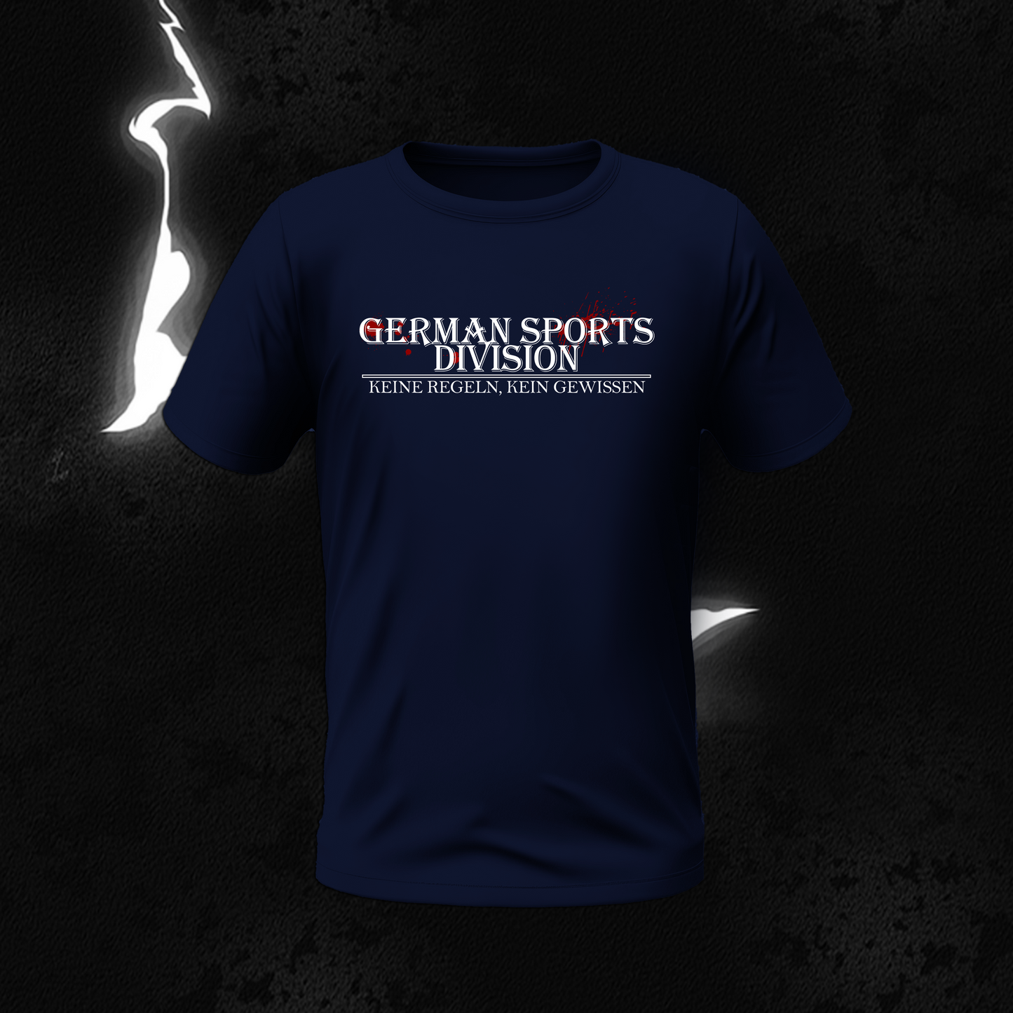 T-Shirt „German Sports Division – Keine Regeln, kein Gewissen“